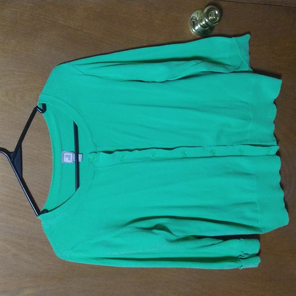 JC Penny button-up sweater, Large
